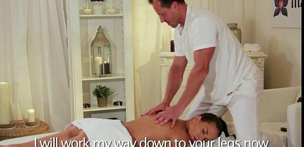  Masseur gets his cock wanked and fucked
